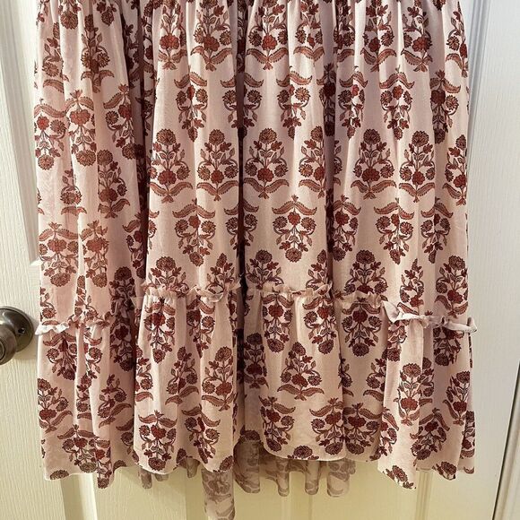 Joyfolie Mia Joy Lorelei Dress in Ecru Block Print Girls Size 14 NWT - Picture 4 of 16